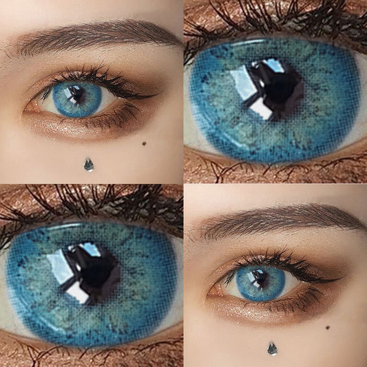 2 pieces of Russian girl blue color contacts