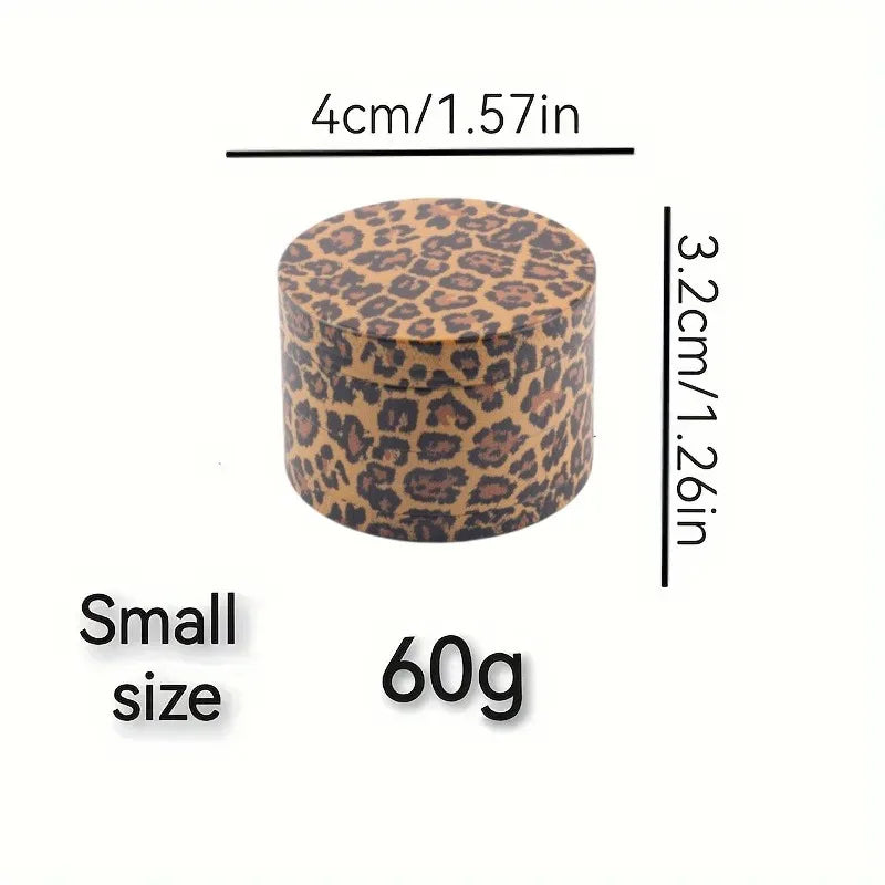 1.6/2 Inch Leopard Print Herb Grinder 4 Sections
