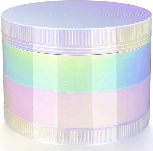 50/63MM Dry Herb Grinder 4-layer Iridescent Tobacco Grinder Spice Miller Crusher Zinc Alloy Smoke Accessories Nano Paint Surface